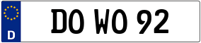 Trailer License Plate